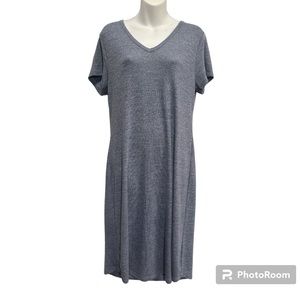 Philosophy tee shirt dress in a Heather blue. Size large